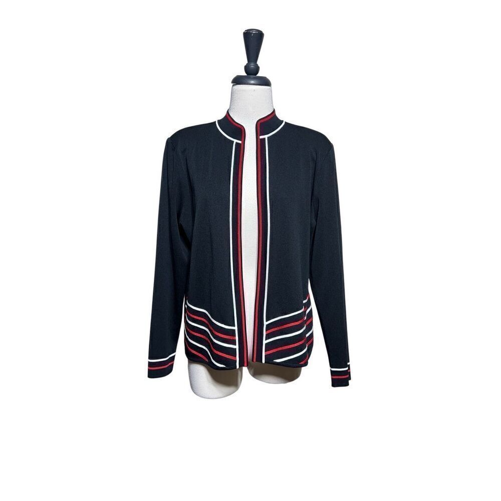 Ming Wang Santana Knit Long Sleeve Cardigan Size Large
